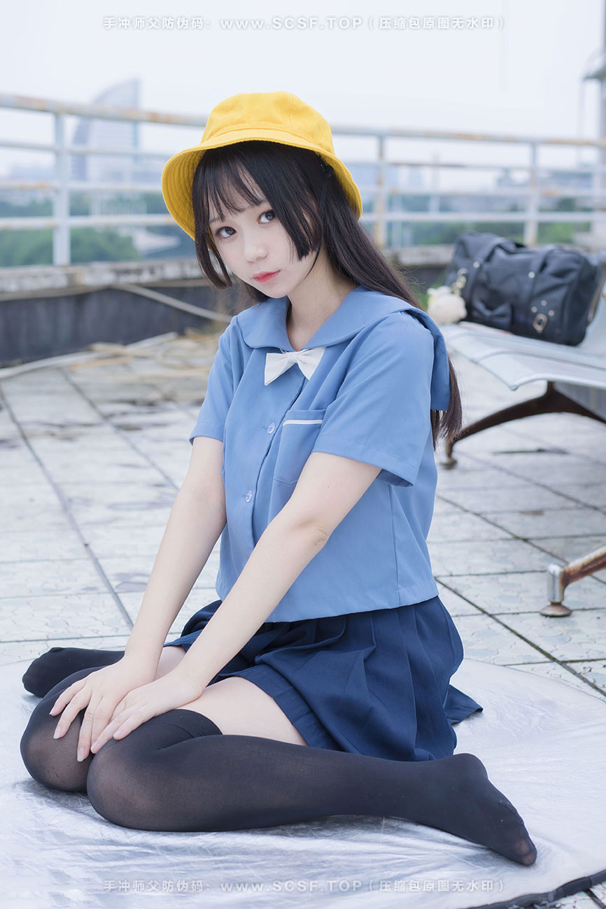 喵糖映画 [48P][331M]小黄帽女孩白纱裙